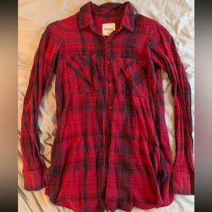 Women’s small red flannel
